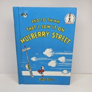 Dr. Suess To Think I Saw It On Mulberry Street Book 1964